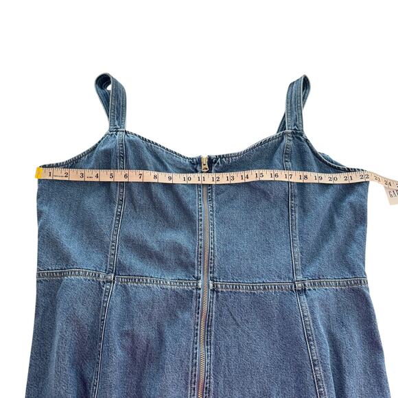 NWT Gap UltraSoft Denim Maxi Dress Plus Size XXL Sleeveless A-Line Jean Midi 2X - Picture 10 of 13
